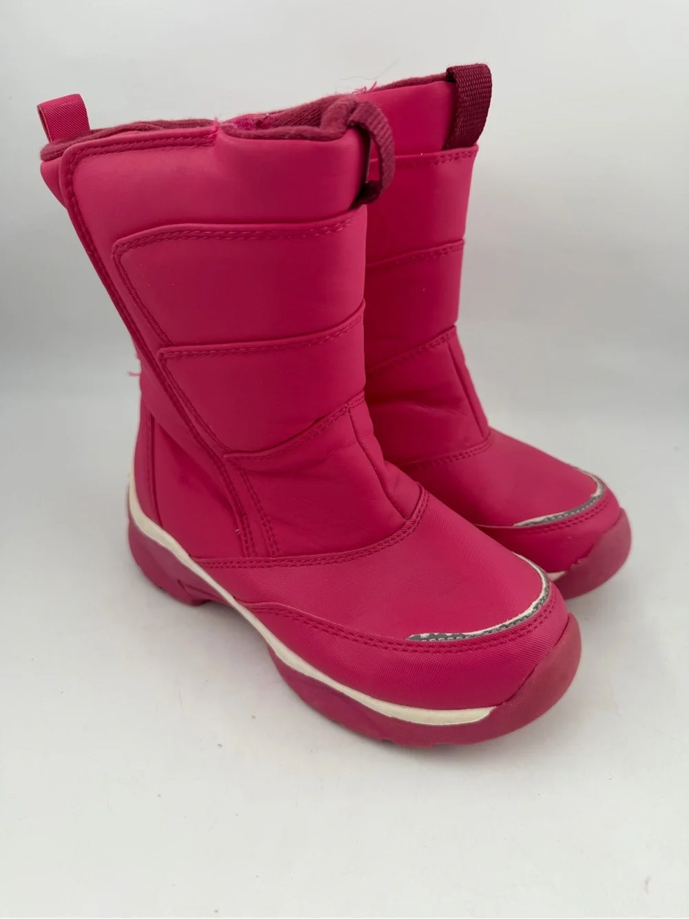 Lands End Girl’s Pink Insulated-SZ 13C M- Winter Snow Boots